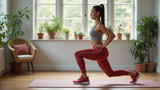 Squats and lunges target major muscle groups at home