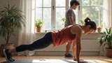 Bodyweight plus band exercises provide efficient strength gains at home