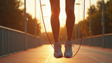 Jumping rope is a fun way to burn calories quickly