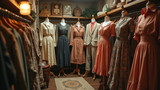 Vintage clothing enthusiasts can find unique treasures here