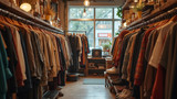 Second-hand stores provide unique and eclectic clothing selections